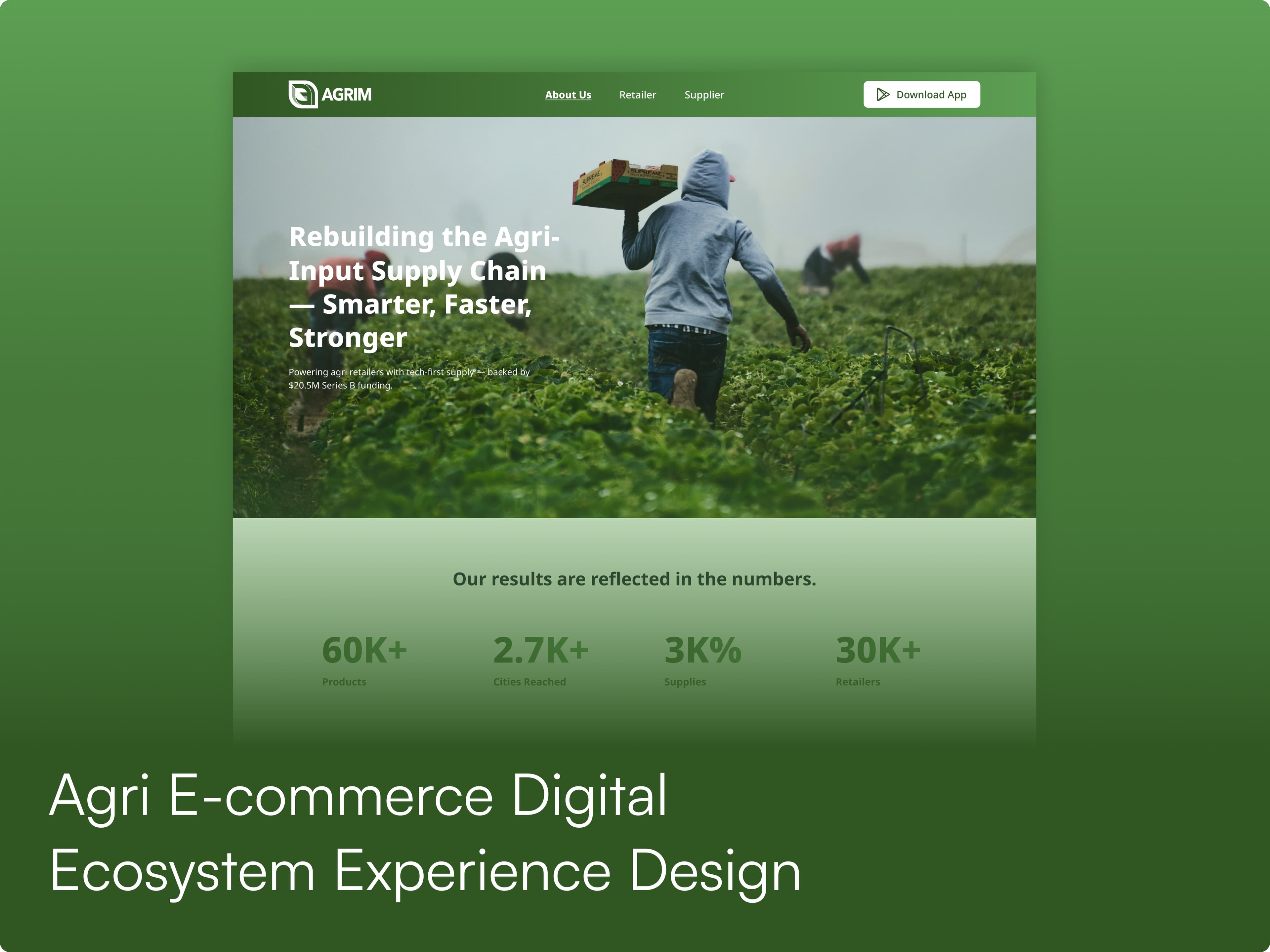 Agri E-commerce Digital Ecosystem Experience Design